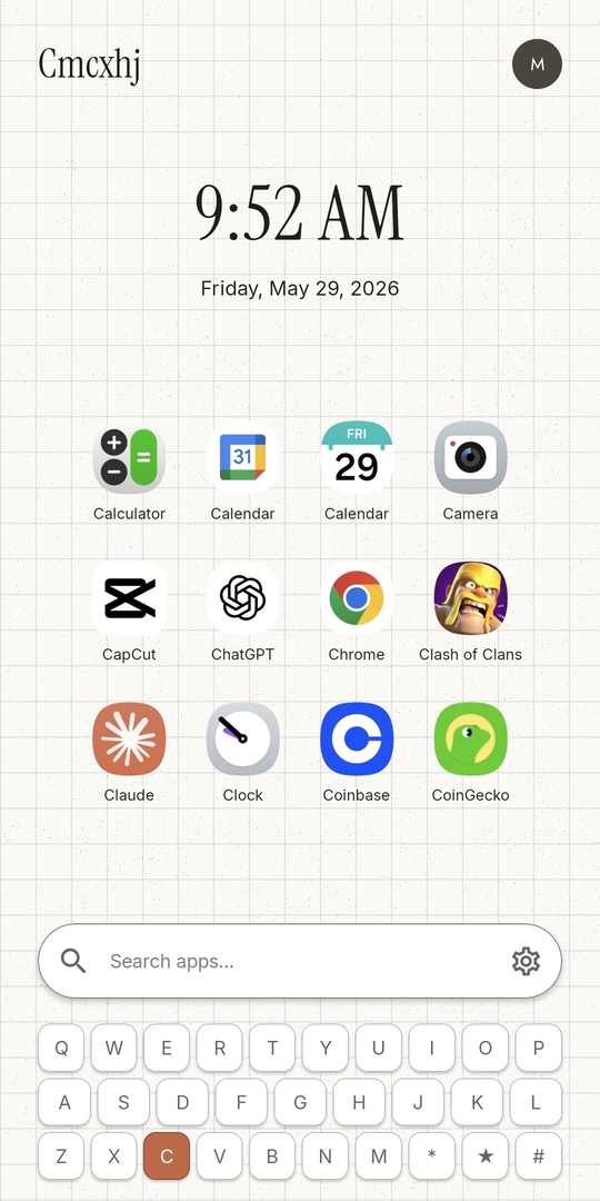 Takan launcher screenshot